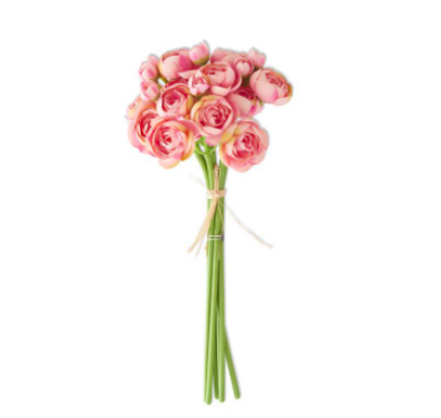 Pink Mini Ranunculus Bundle - 11"
