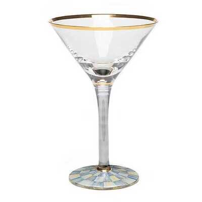 Sterling Check Martini Glass