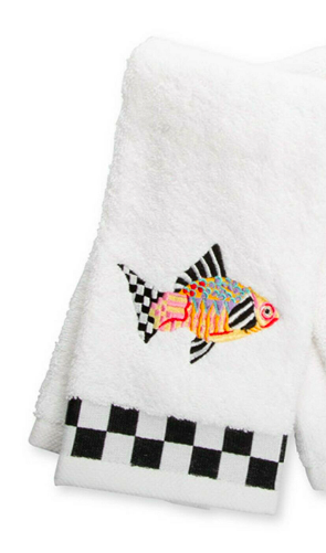 Fantasia Fish Hand Towel - Orange