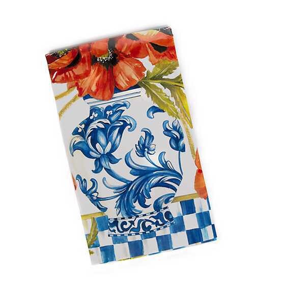 Ming Poppies Paper Napkin - Guest