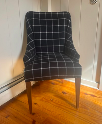 Plaid Onyx Dining Chair