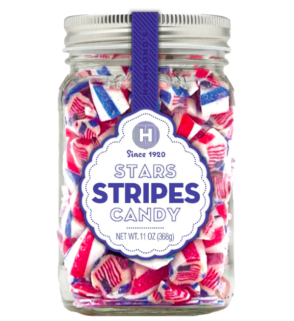 Mason Jar Stripes Art Candy