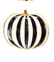 Courtly Pumpkin Plate - Stripe