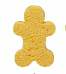 Two-Sided Sponge - Gingerbread Man