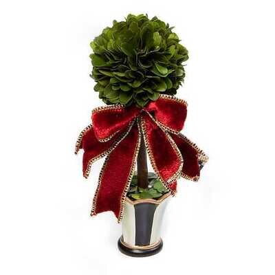 Christmas Magic Boxwood Topiary - Mini