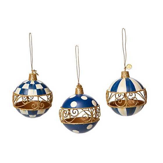 Royal Filigree Ornaments - Set of 3