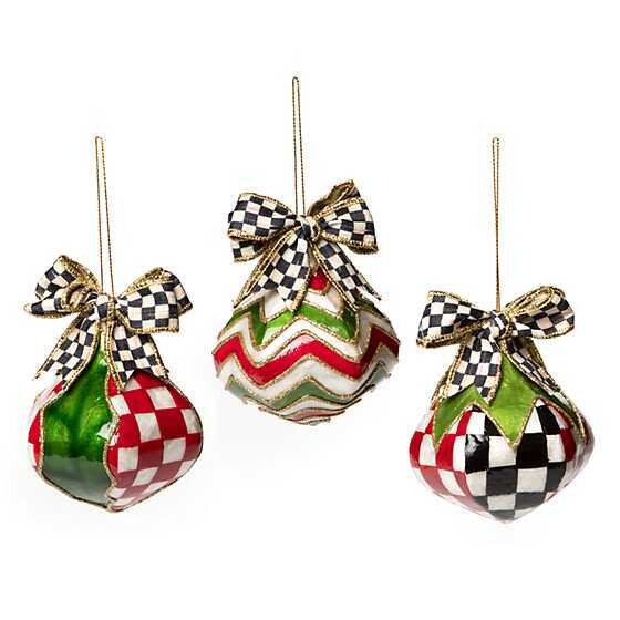 Christmas Magic Onion Capiz Ornaments - Set of 3