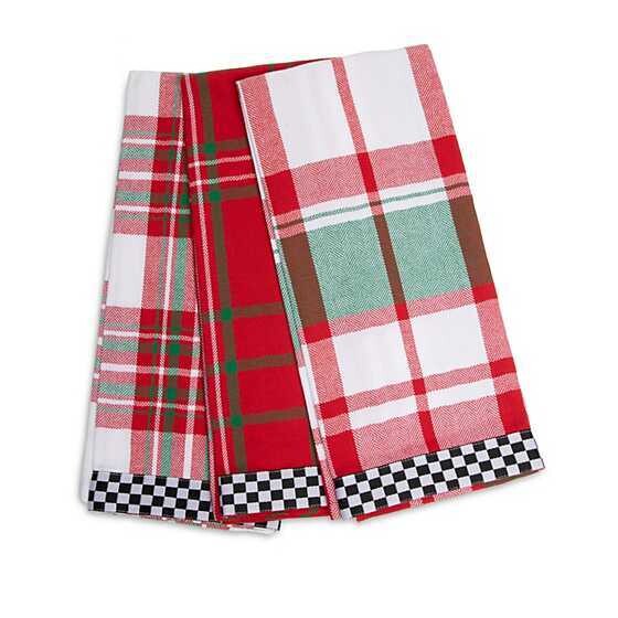 Holiday Spruce Dish Towels - Set of 3