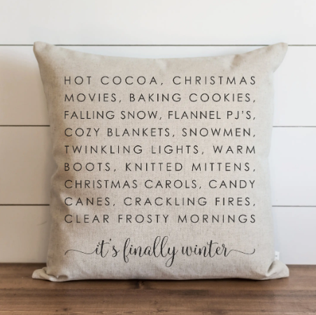 It's Finally Christmas Pillow