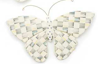 Sterling Check Butterfly Wall Decor- A Type