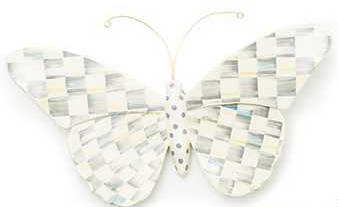 Sterling Check Butterfly Wall Decor- B Type