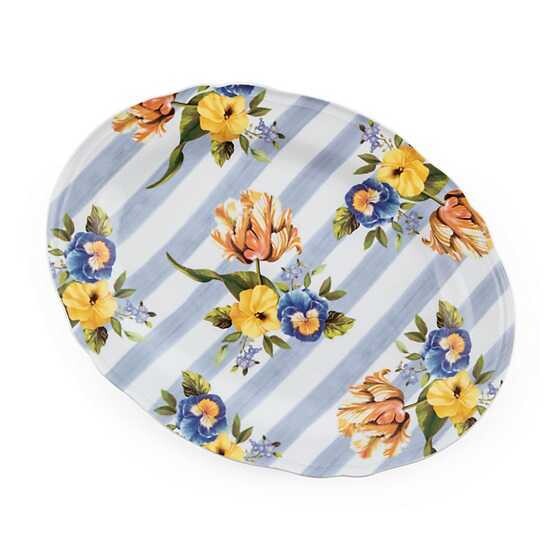 Wildflowers Serving Platter - Blue