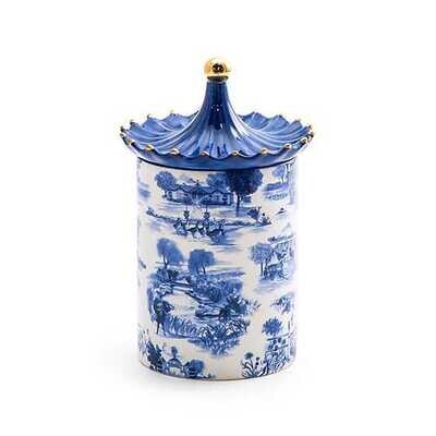 Royal Toile Lidded Cachepot