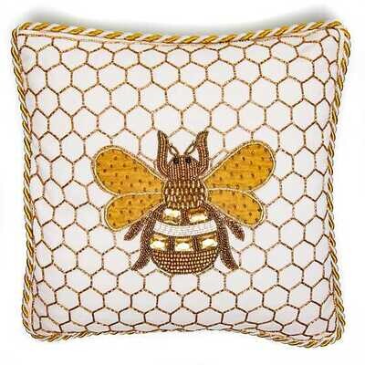 Queen Bee Pillow - Ivory