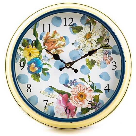 Wildflowers Wall Clock