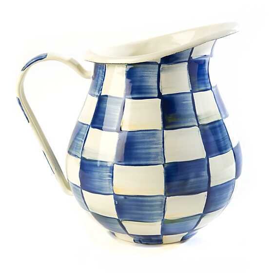 Royal Check Enamel Pitcher