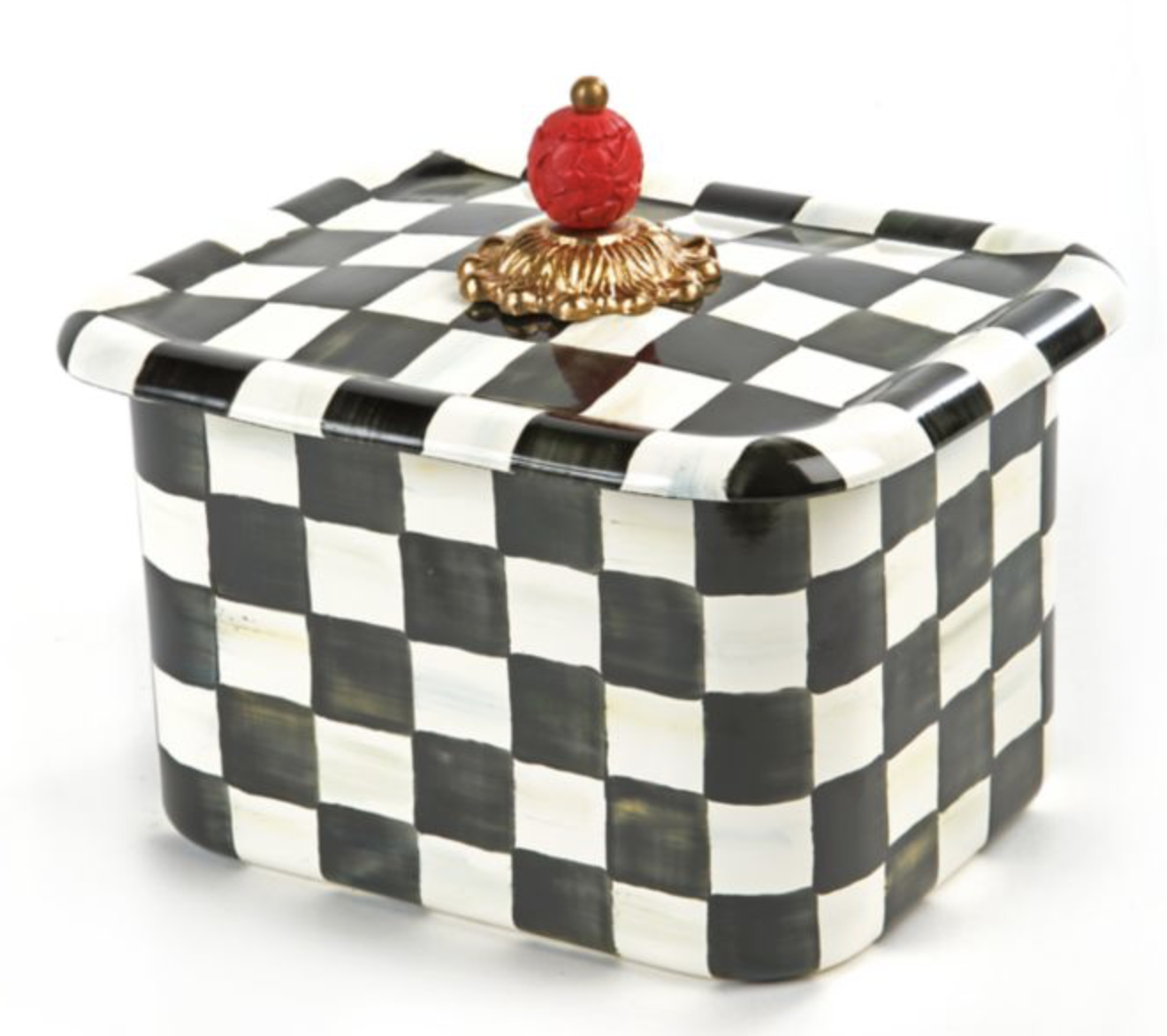 Courtly Check Recipe Box