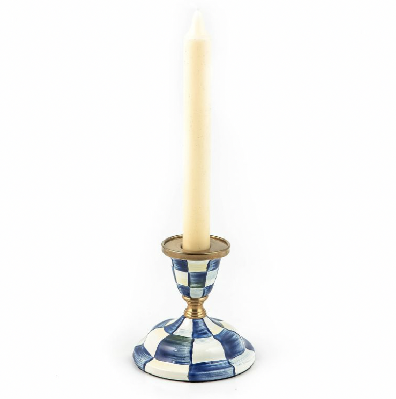 Royal Check Short Candlestick