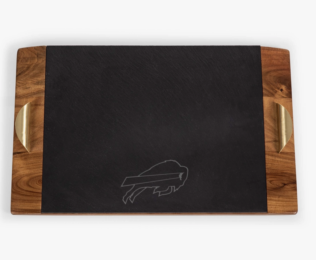 Buffalo Bills Covina - Acacia and Slate Serving Tray