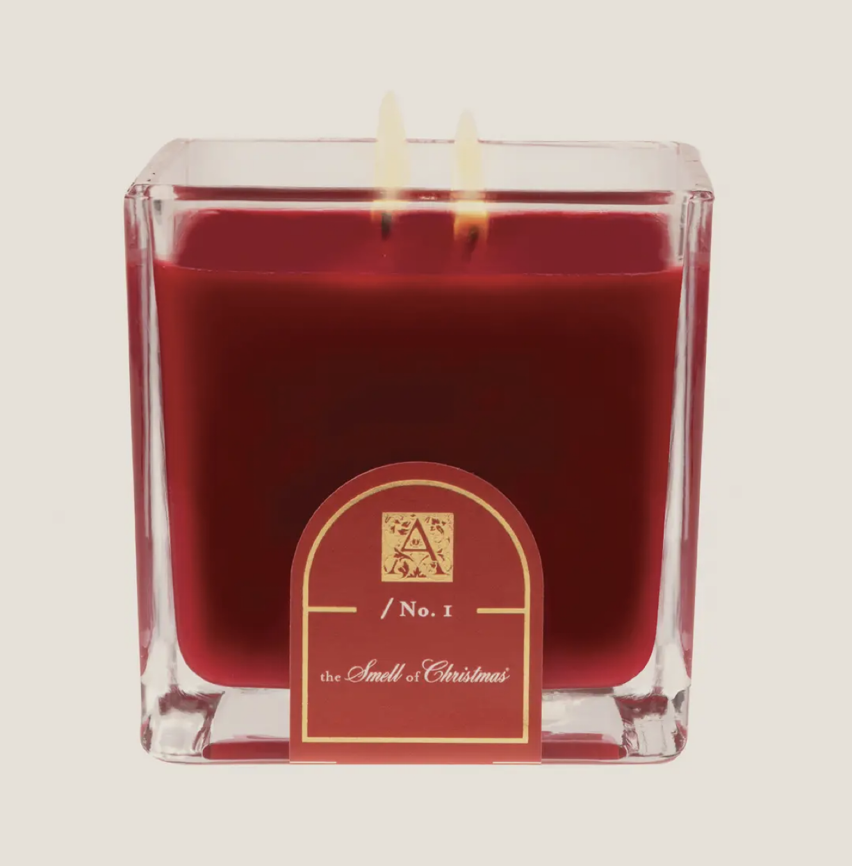 Smell of Christmas Glass Cube Candle