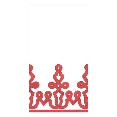 Dessin Passementerie Red Guest Towels