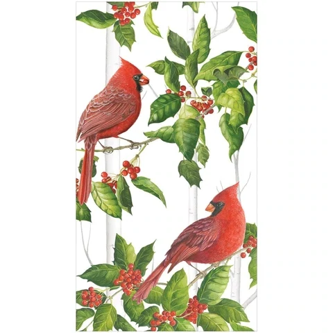Holly & Songbirds Guest Towels