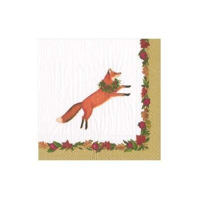 Leaping Fox Cocktail Napkins