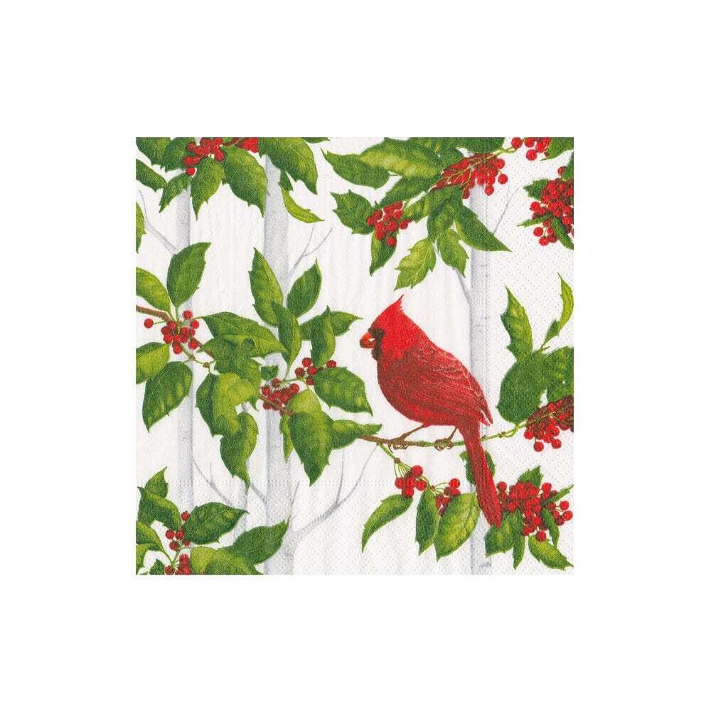 Holly & Songbirds Cocktail Napkins