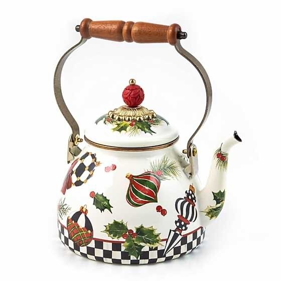 Deck The Halls 2 Quart Tea Kettle