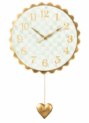 Sterling Heart Pendant Wall Clock