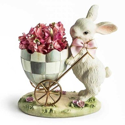 Touch of Pink Bunny Egg Cart
