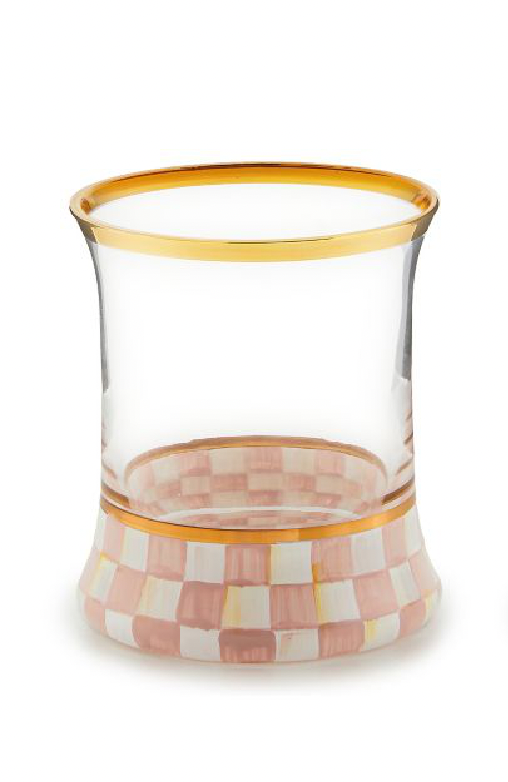 Rosy Check Tumbler Glass