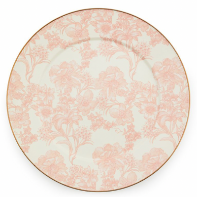 English Garden Enamel Serving Platter - Rosy