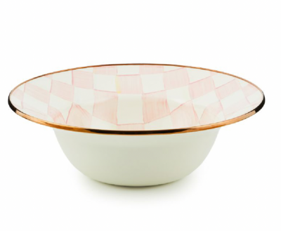 Rosy Check Serving Bowl