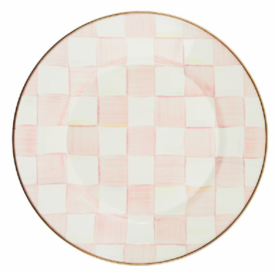 Rosy Check Dinner Plate 