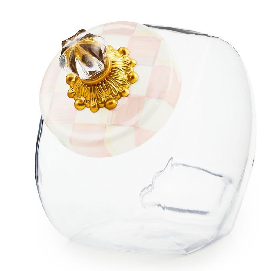 Sweets Jar w Rosy Check Lid