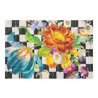 Courtly Flower Market Floor Mat 2x3'