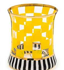 Carnival Yellow Tumbler Glass