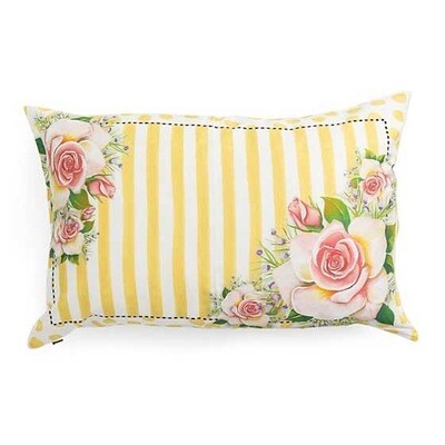 Wildflowers Lumbar Pillow - Yellow