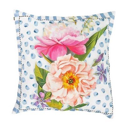 Wildflowers Pillow - Blue