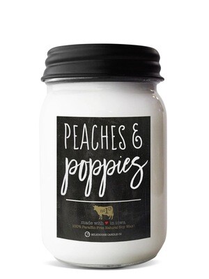 Peaches & Poppies 13oz. Soy Candle