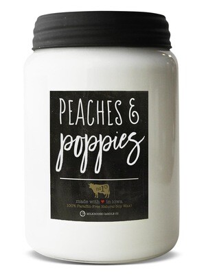 Peaches & Poppies 26 oz. Soy Candle