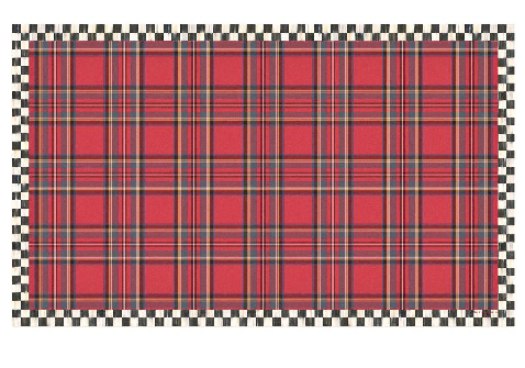 Tartan Red 3x5&#39; Floor Mat