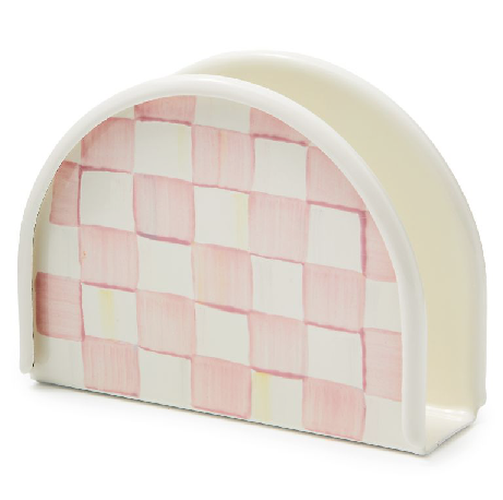 Rosy Check Napkin Holder