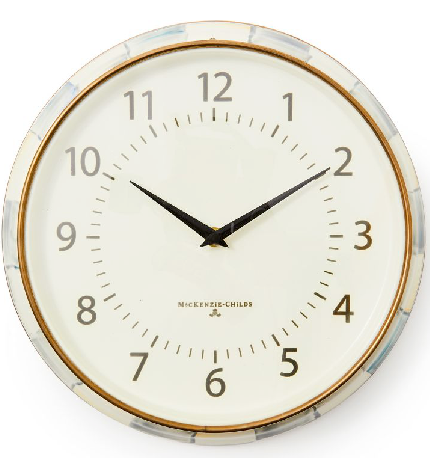Sterling Check School Wall Clock