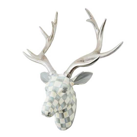 Sterling Check Small Deer Head Wall Decor