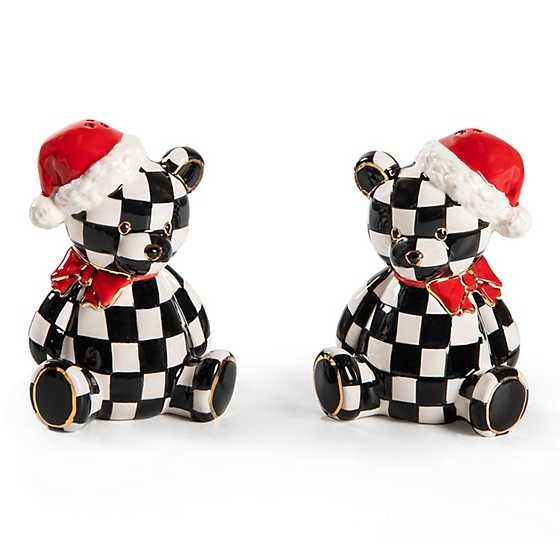 Courtly Santa Bear Salt &amp; Pepper Set