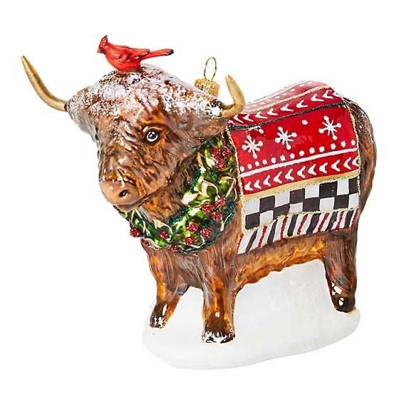 Glass Ornament - Highland Cow