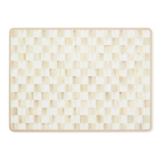 Mocha Check Cork Back Placemats Set of 4