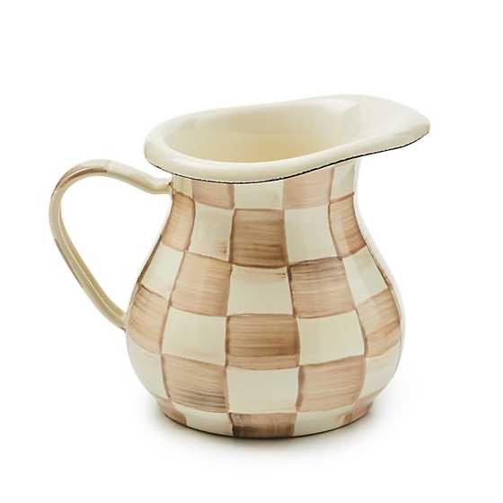 Mocha Check Little Creamer
